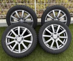 軽用15インチ TOYO スタッドレスタイヤ付きホイールセット21年製のサムネイル