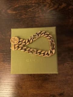 GUCCI インターロッキングG チェーンブレスレット ゴールドのサムネイル