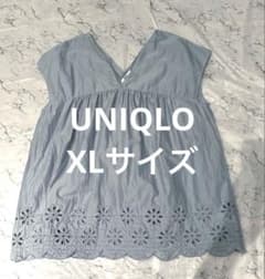 【UNIQLO】ユニクロ インド綿 コットンブラウス XL サイズのサムネイル
