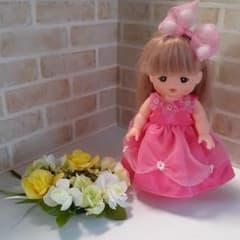 すっきり生活様専用　メルちゃんお花のドレスのサムネイル