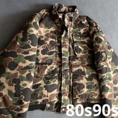 レア◎80s90s【ダックハンターカモ】ボンバーダウンvintage 山田レン 