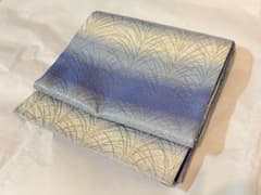 中古：袋帯 青銀 フォーマル使い可のサムネイル
