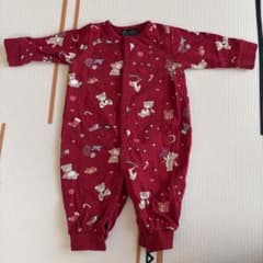 h&m クリスマス柄　ロンパース 62cm 2-4mのサムネイル