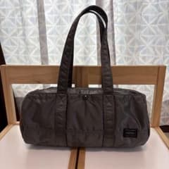 【美品】ポーター／タンカー　ミニボストンバッグ　ダッフル　シルバーグレーのサムネイル