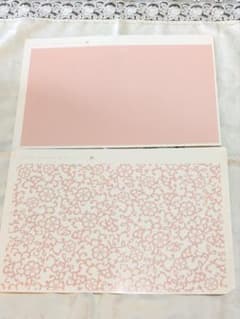 ポーセラーツ　白磁用　 転写紙アラベスク ピンク　単色　セット - 4