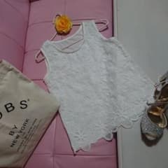新品♡韓国ファッション レース 花柄 ノースリーブ オルチャン デートのサムネイル