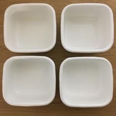 野田琺瑯 スクウェアS シール蓋つき 4個セットのサムネイル