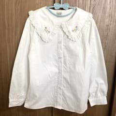 KUYEE BEAR ホワイト長袖シャツ130のサムネイル