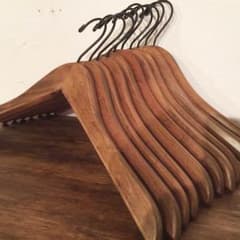 中古木製ハンガー 10本セット セレクトショップ引上げ品 アンティーク アイアンのサムネイル