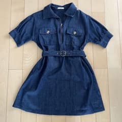 デニムミニワンピース　FREE sizeのサムネイル