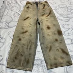LATUI ATELIER 汚れ染めワイドジーンズ S サイズのサムネイル