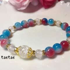 お値下げ‼️キャンディジェイド❤️夏色ブレスレットのサムネイル