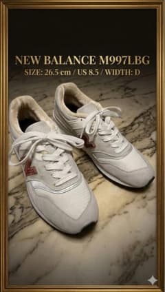 【未使用級/USA】New BalanceM997LBG 26.5cm替ロゴ完備のサムネイル