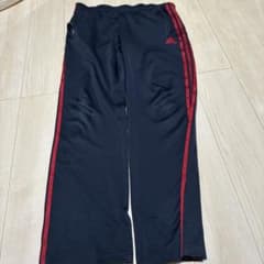 adidas CLIMALITE ジャージ パンツ ブラック レッドのサムネイル
