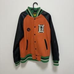 笑点 official スタジャン レザー オレンジ ブラック 2008 非売品