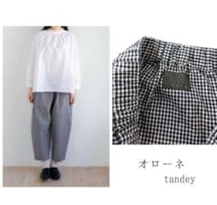 オローネ tandey ギンガムチェックバルーンパンツオオカミとフクロウのサムネイル