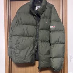 TOMMY JEANS ダウンジャケット XL オリーブグリーン - メルカリ