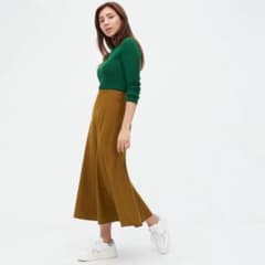 ユニクロ　マーメイドスカート　マスタードのサムネイル