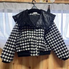 ビックカーラー千鳥柄ジャケット 最終値下げのサムネイル