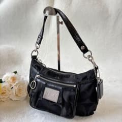 美品✨COACH コーチ ポピー シグネチャー 2way ショルダー 14562 
