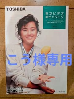 昭和レア　薬師丸ひろ子　TOSHIBA ビデオカタログ