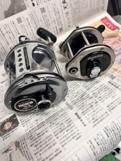 筏 カセ リール右巻き ドラグ付き チョイ出し付き ゴールド マグネット