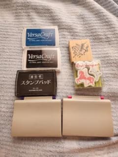 スタンプ台　5個セット(おまけ付き)のサムネイル