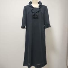 jun ashida ジュンアシダ フリルカラー ワンピース 前開き 11号 - メルカリ