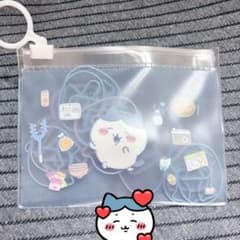 ちいかわ ハチワレ フラットポーチ クリップセットのサムネイル