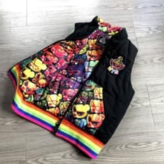 ☆ ヒスミニ ☆ 人気⤴︎ リバーシブル ダウンベスト 120 総柄