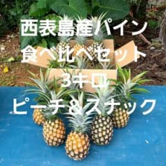 西表島産パイン】食べ比べセット ピーチ&スナック3キロ - メルカリ