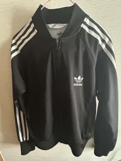 adidas ブラック トラックジャケットのサムネイル