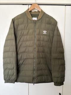 adidas オリーブ キルティングジャンパー DJ3193 ジャケット - メルカリ