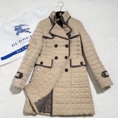 美品 バーバリーブラックレーベル ダウンコート キルティング ノバ