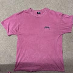 Stussy Tシャツ パープル ロゴ バックプリントのサムネイル