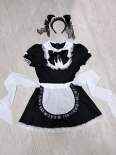 ハロウィン猫耳チャイナメイド服 コスプレ衣装のサムネイル