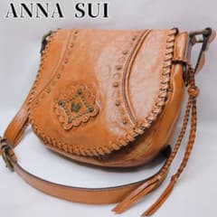 アナスイ ANNA SUI ショルダーバッグ Y2K 本革 スタッズ バタフライ