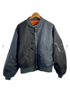 【Mサイズ】【BEAMS】【クレイジー】【MA-1】【ブラック✖グレー】春秋用 Mサイズ】【BEAMS】【クレイジー】【MA-1】【ブラック✖グレー】春秋用