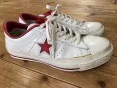 コンバース⭐︎ワンスター 26.5㎝　白✖️赤のサムネイル