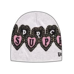 Supreme New Era Hearts Beanie "White"のサムネイル