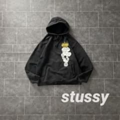 90's old STUSSY ステューシー 王冠 フェード パーカー XL - メルカリ