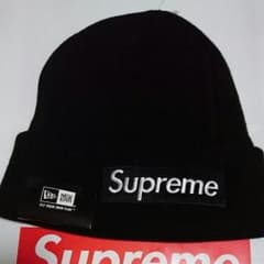 瑠華様専用 Supreme boxlogo ニット帽  ビーニー 黒のサムネイル