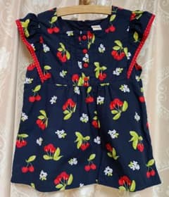 Gymboree チェリー柄 半袖ブラウス 8サイズ 130cm 女児女子のサムネイル