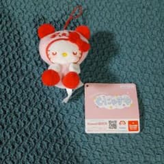 新品未使用タグ付き サンリオ むにゃすや マスコット ハローキティ
