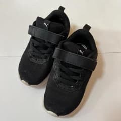 PUMA／キッズスニーカー／15cm／ブラック／マジックテープのサムネイル