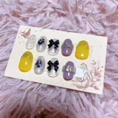 ネイルチップ ハンドメイド 地雷系 量産型 ワンホンのサムネイル
