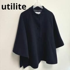 【utilite】日本製 ポンチョ リバーコート ネイビー ユティリティ utilite】日本製 ポンチョ リバーコート ネイビー ユティリティ - メルカリ