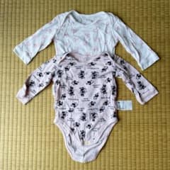 UNIQLO ミニーマウス ベビー肌着 2枚セット 70cmのサムネイル