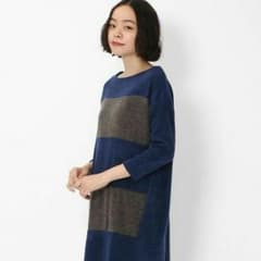 ＊nikoand＊ゆったりワイドボーダーニットワンピース  ＊のサムネイル