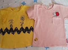 スヌーピー Tシャツ二枚組 100のサムネイル